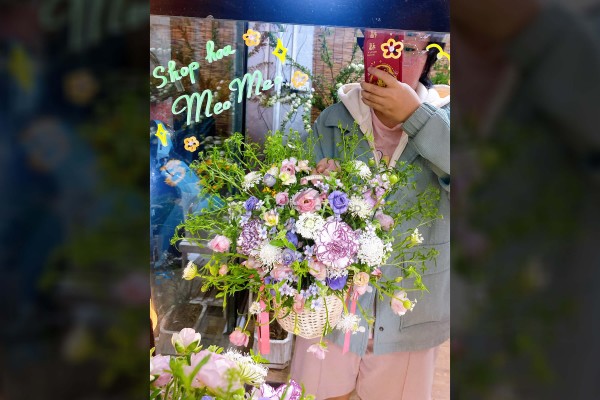 Lẵng Mao Lương Cẩm Chướng Lan Tường Thúy Châu
