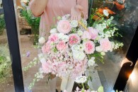 Lẵng Mao Lương VIP Cẩm Chướng Tú Cầu
