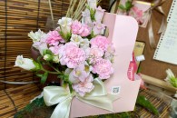 Lẵng Trà Sữa Cẩm Chướng Chuông