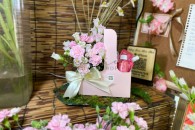 Lẵng Trà Sữa Cẩm Chướng Chuông