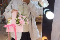 Lẵng Trà Sữa Cẩm Chướng